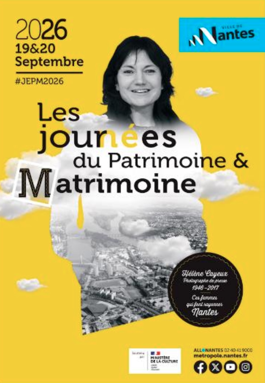 Samedi 19 et dimanche 20 septembre 2026 à Nantes Journées du Patrimoine et du Matrimoine