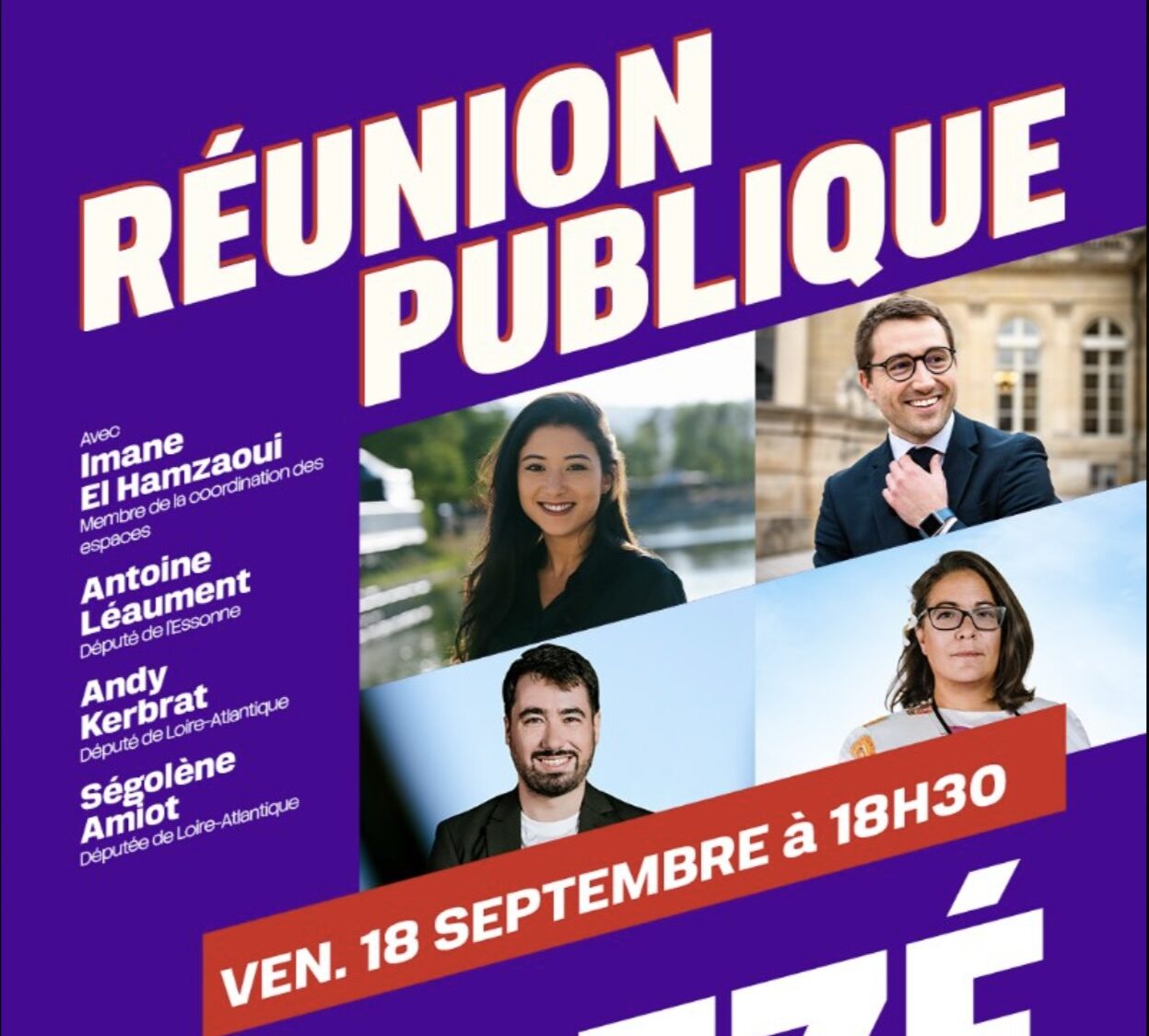 Réunion publique à Rezé dans le cadre de la campagne présidentielle de Jean-Luc Mélenchon